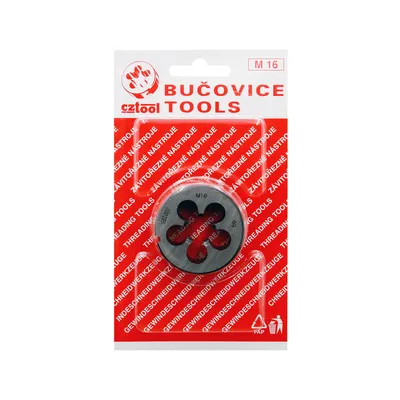 Плашка BUCOVICE  М16 (блистер) (2,0мм D45мм) 