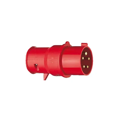 Вилка силовая BRENNENSTUHL 17,4x9x4см пласт. 32A/400В 5pin красный