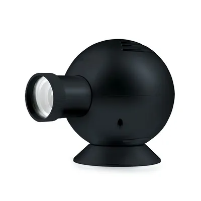 Часы аналоговые проекционные TFA DOSTMANN TIME BALL 200x130x150мм черный