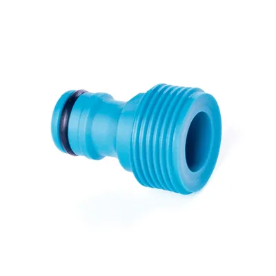 Адаптер с внешней нарезкой CELLFAST 3/4” 9 x 3,5 x 13см пласт.голубой (блистер)