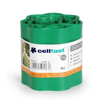 Обрамления огородно-газонные CELLFAST 15см x 9м зелёный