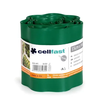 Обрамления огородно-газонные CELLFAST 15 x 9м темно-зеленый