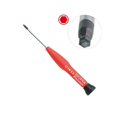 Отвёртка для точных работ с шаровидным наконечником SORA SW 1,5 x 50 mm с красной рук. 