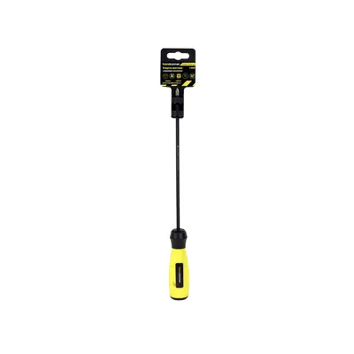 Отвертка крестовая HANSKONNER PH1x200 с алмазным наконечником, твердость 59 HRC сталь S2 — фото 1