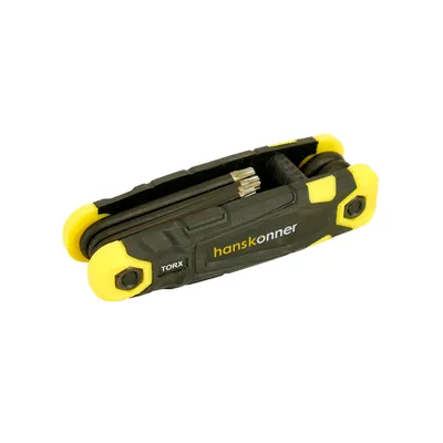 Набор ключей TORX 8шт HANSKONNER складные в кейсе T9-T40 сталь S2