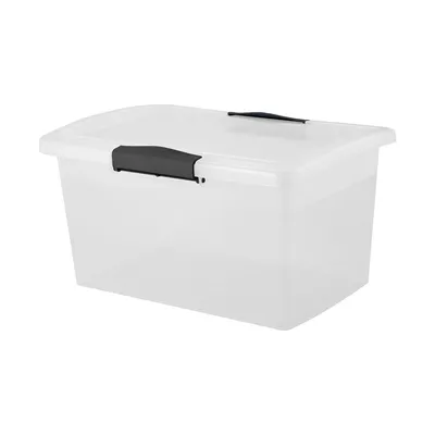 Ящик для хранения с защелками Keeplex  3,7л 255х170х135мм прозрачный