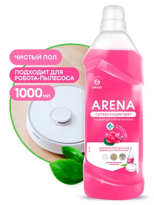 Средство для пола GRASS ARENA с полирующим эффектом 1л цветущий лотос