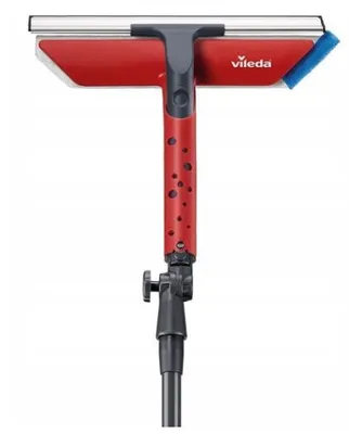 Стеклоочиститель VILEDA с микрофиброй и резиновым скребком